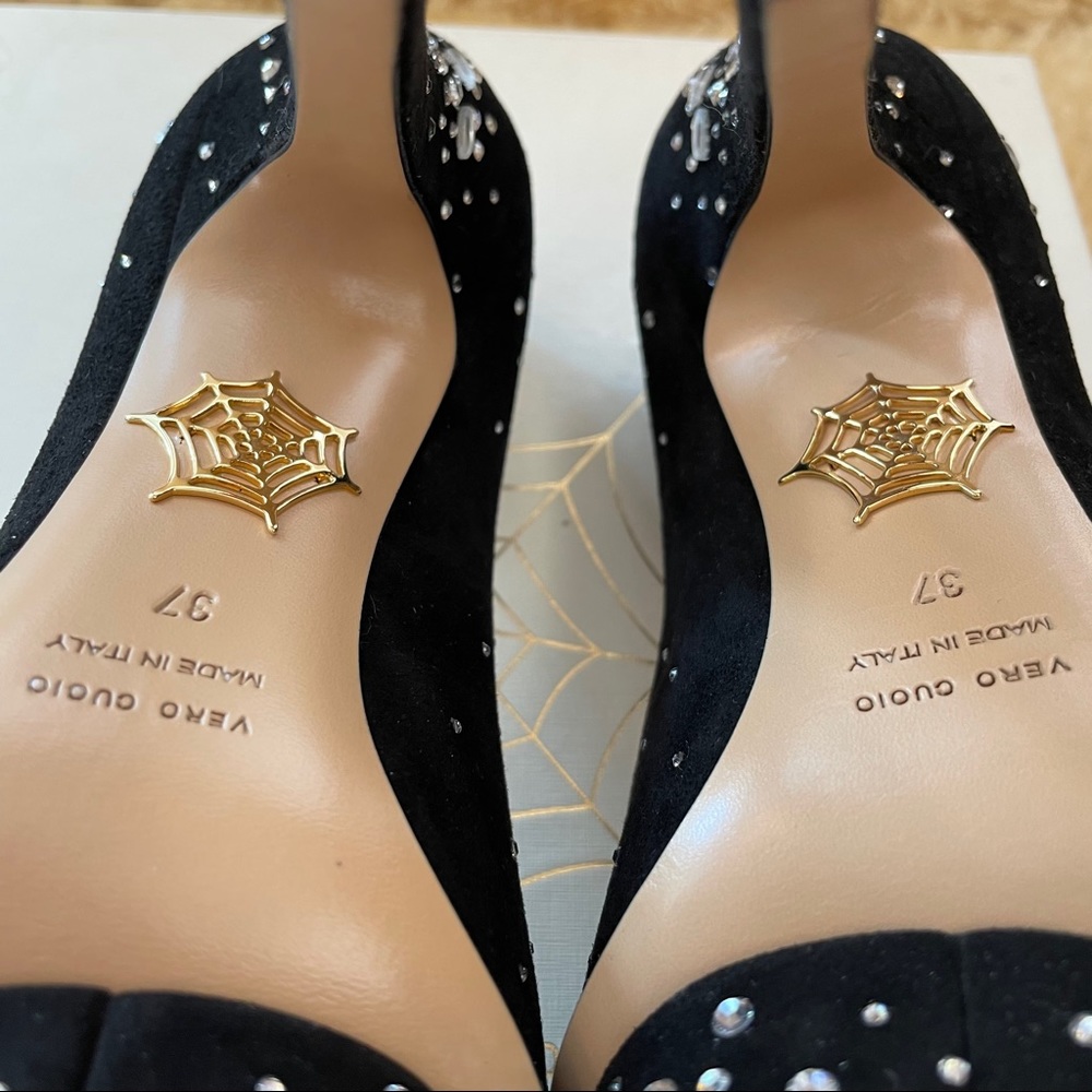 SOLD! NWT Charlotte Olympia Bejewelled Dolly Pumps - Picture 7 of 8